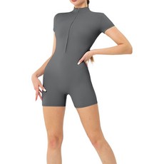 Elsso 女款高級素色三分褲半身室內泳裝