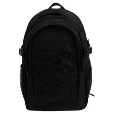 SHOOPEN 抽繩側邊網眼後揹包 HPADZFA205, 19 黑色