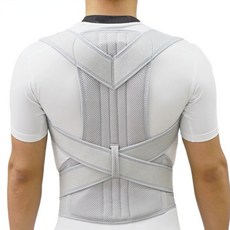 背部腰部姿勢輔助帶 灰色, 1個