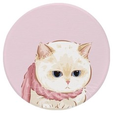 適合冷飲杯的矽藻土杯墊, 1個, 貓咪6號