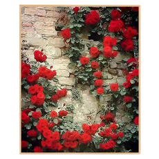 Taminayo 清新DIY繪畫 40 x 50 cm, 1個, 玫瑰牆