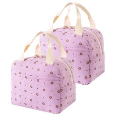 Market Pio 廚房野餐格紋便當袋 Type 5, 混合顏色, 2個