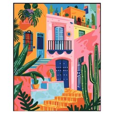 Taminayo 療癒 DIY 繪畫 30 x 40 cm, 1個, 仙人掌屋