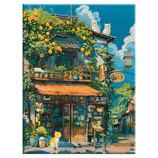 Tamina-yo 美好愛好 DIY 數字油畫 40 x 50 cm, 1個, 巷弄雜貨店 B