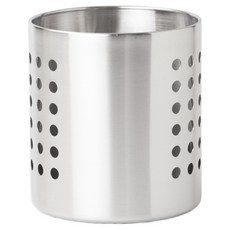 JAJU 不鏽鋼網孔多用途置物筒, 銀色