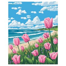 Taminayo 時尚DIY繪畫 30 x 40 cm, 1個, 太陽鬱金香