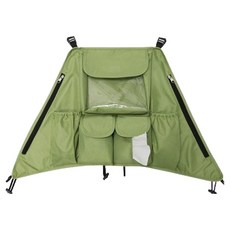 大容量收納袋 嬰兒車整理掛袋, 綠色, 1個