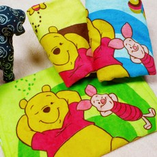 LIFE 來福牌 仰望天空維尼洗臉巾, 3條, 混合顏色