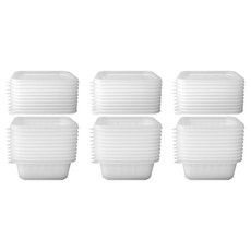 Bloom at home 方形半透明粥碗 中 400ml, 50個, 1入