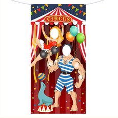 水球投擲角色靶板派對目標橫幅, 馬戲團