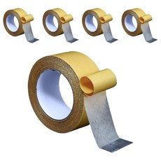 TAILSTAR 方便的雙面膠帶 5cm x 10m, 網眼黃色橡膠, 5個