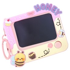 agaplus Honeybee LCD迷你寫字板鑰匙圈, 1個, 隨機出貨