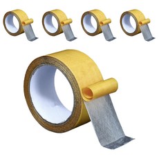 TAILSTAR 方便的雙面膠帶 5cm x 10m, 網眼黃色橡膠, 5個