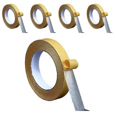 Tailstar 簡易雙面膠帶 2cm x 10m, 網狀黃色橡膠, 5個