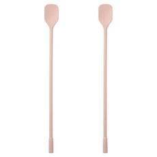Easy Sili 矽膠多用途方形攪拌棒 優格長匙, 2個, 淺粉色