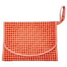 Grech&Co 尿布墊, 格紋粉, 輕巧方便攜帶, 柔軟親膚材質, 時尚外觀設計, 1個