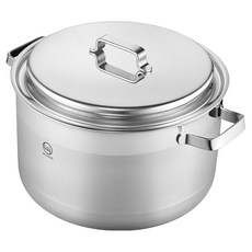 WITHUS Line IH 電磁爐湯鍋, 銀色, 28cm, 1個