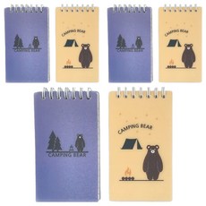 스토리 윈터베어 포켓수첩 60매 2종 x 3p 세트, 보라, 노랑, 1세트