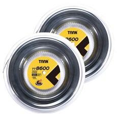 TAAN 泰昂 網球拍線 TT8600, 2個, 黑色