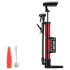LUMION 自行車打氣筒 空氣幫浦, 1個, 紅色