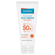 바세린 모이스처 선크림 SPF50+ PA++++, 1개, 150ml