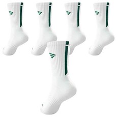 VictoryLap Essential 男款運動長筒襪 5雙, 綠色, 5個