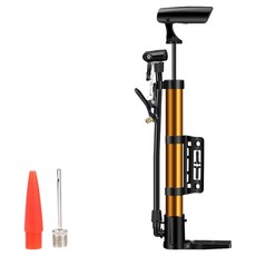 LUMION 自行車打氣筒 空氣幫浦, 1個, 金色