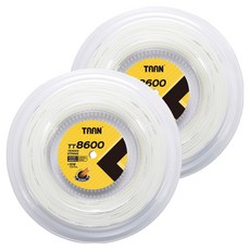 TAAN 泰昂 網球拍線 TT8600, 2個, 白色