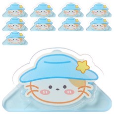 Moneyful 可愛動物朋友三角角落夾 10號, 10個