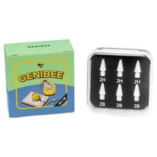 지니비 연필질감 펜슬 호환 펜촉 2H 3p + 2B 3p 세트, 화이트, 1세트 가전디지털/태블릿PC 반품 최저가 7,470원