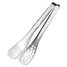 304不鏽鋼食品夾廚房牛排食物夾, 1支, 銀色