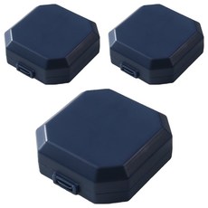 Goems 便利隔層分裝藥盒 藍色 7.5 x 7 x 3 cm, 3個