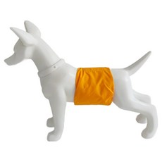 도호 강아지 컬러풀 매너벨트 옐로우, 소형, 1개, 1개입