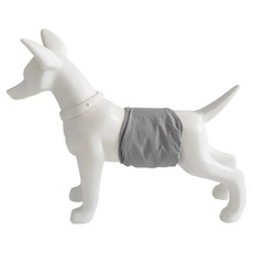DOHO 狗狗彩色禮貌帶 灰色, 1個, 1入, 大型