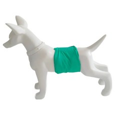 Doho 狗狗彩色禮貌帶 綠色, 1個, 1入, 大型