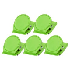 Gold Pang 圓形磁鐵冰箱白板夾 全綠色, 1入, 3 x 3.5 cm, 5個