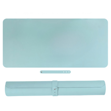 바롬몰 심플한 다용도 책상 매트, 헤이즈 블루