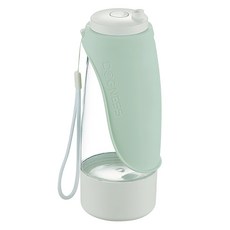 DOGNESS 多尼斯 二合一隨行飲水杯, 粉綠色, 1個