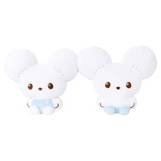 PoKeMoN 寶可夢 Poképeace 長條抱枕 絨毛娃娃 圓陸鼠, 30cm, 1個, 白色