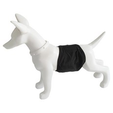 TOHO 狗狗彩色禮貌帶 黑色, 1個, 1入, 大號