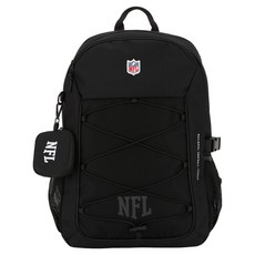 NFL 運動抽繩後背包 大容量 2425174120, 黑色, 1個