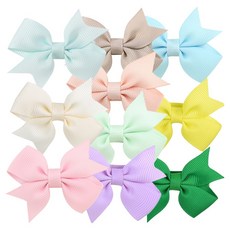 Kids Day 女童平面蝴蝶髮夾10件組 A