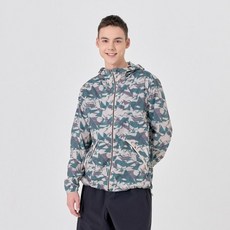 Abu Garcia 男性用 AOP 超輕量防風外套