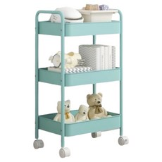 Drakle 鐵製移動式推車 30 x 45 x 78 cm, 藍色, 3層