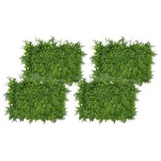 프리미엄 벽면 데코 인조잔디 매트 4p, green