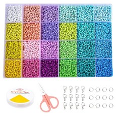 Mungudam 串珠材料 DIY 串珠工藝手鍊組, 014, 1套