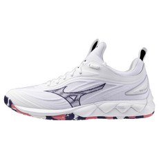 Mizuno 美津濃 WAVE LUMINOUS 3 女排球鞋 V1GC242020, 24.5cm, 白色/迷彩虹