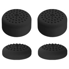 SPACE SHIELD 任天堂 Switch 2 Joy-Con 相容 標準 Aim-fit 高低款 矽膠搖桿帽 2件組, 任天堂 Switch 2 Joy-Con 相容 標準 Aim-fit 高低款 矽膠搖桿帽 2種類型 2件組, 1個, 黑色