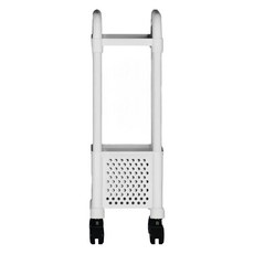 縫隙移動式層架推車 2層, 白色, 第二階段