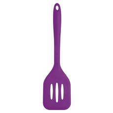 Colourworks 矽膠濾油鍋鏟31cm 紫色 耐熱260度C 不傷鍋面 輕鬆濾油, 1支